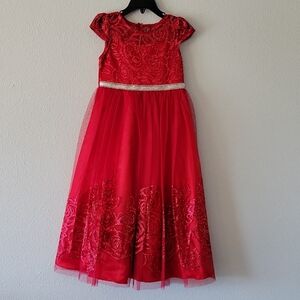 Girls Red Dress